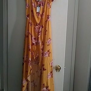 Maxi dress with shorts underneath